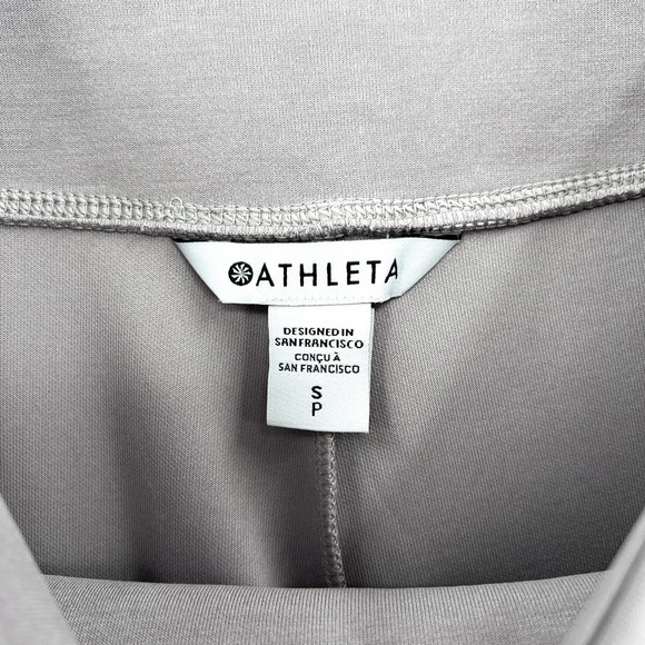 ATHLETA Pants Womens Small Light Gray Seasoft Wide Crop Tinsel Athletic Workout - Picture 11 of 16